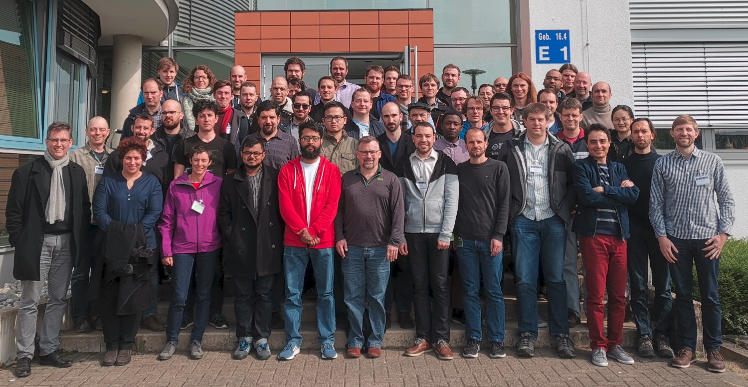 Participants of the Helmholtz GPU Hackathon 2019 at JSC.