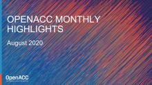 OpenACC Monthly Highlights Slideshare: August 2020